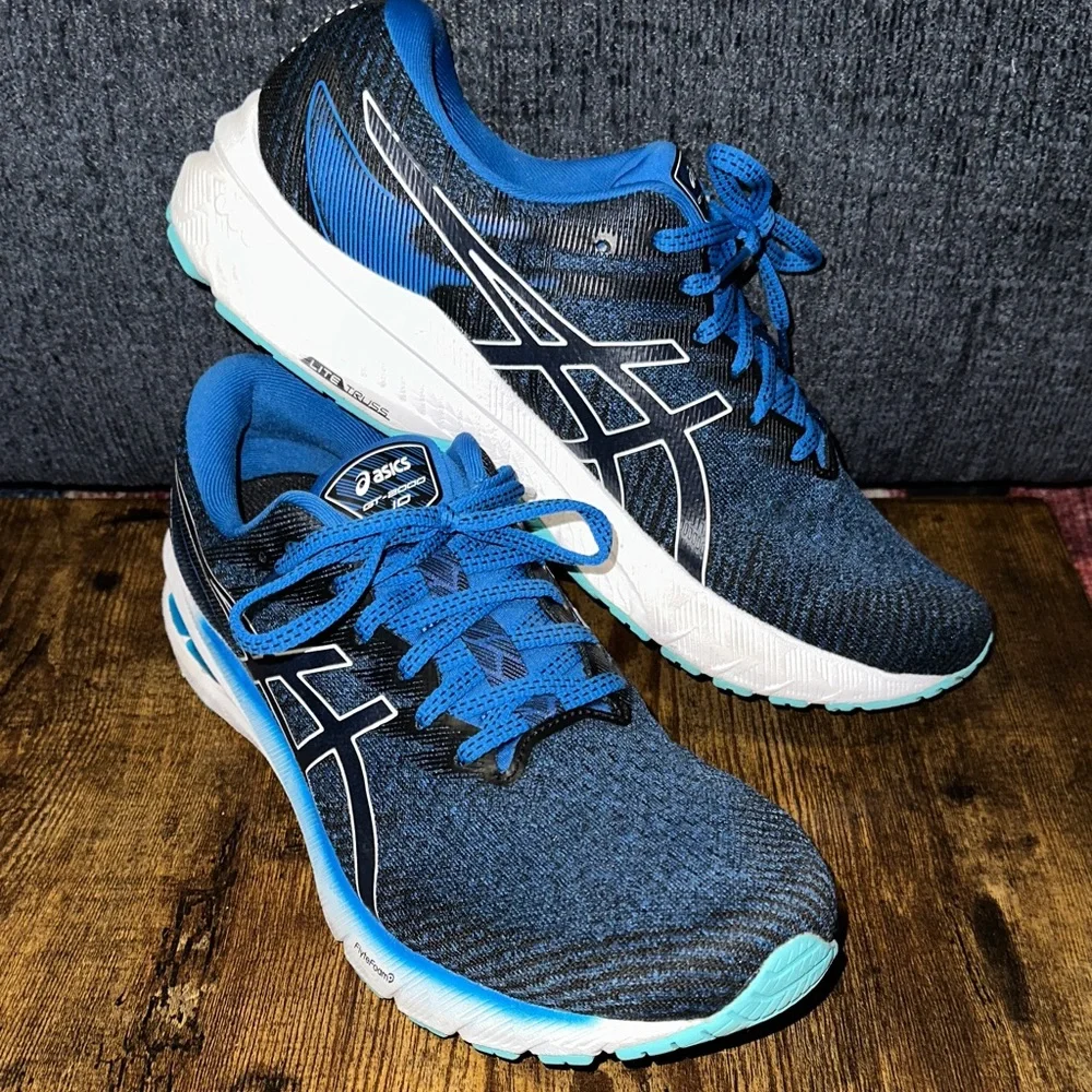 ASICS GT-2000 10 Running Shoes - Lake Drive Blue/White - Men 10.5